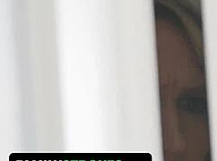 caught fucking petite stepsis now stepmom joins for blonde 3some facial