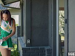 petite ebony cheerleader alexis tae 18+ takes anal from boyfriend's stepdad 😈🍑🔥