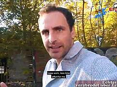 skinny blonde german milf hooked on street for real blind date fuck