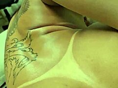 kalena mitrak flashes her big tanned tits and begs husband to fuck her deep