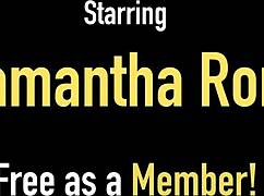 Samantha Rone Fingers Pussy Hard With Buttplug Wedged Deep Inside