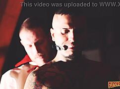 Fleshpotfilms master rich king rams leo rex's mouth then drills tight ass hard