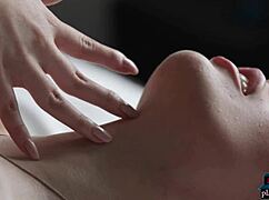 Asian teen model Tia looks so stunning in lingerie on bed... i mean damn!!