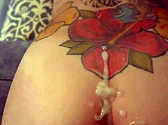 god this passionate girl's wet pussy takes my huge cumshots!!