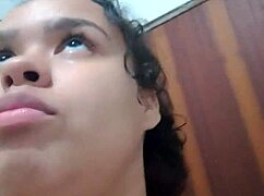 Depraved latina prostitute teases dripping juicy pussy in shower for cock