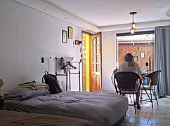 married woman sucks her husband's friend's super hard cock legs spread wide