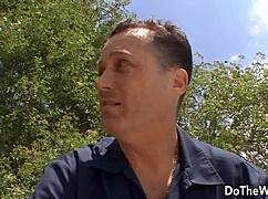 AJ Estrada fucks hard while cuck hubby watches 😈👀