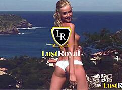 Chunky blonde's big tight ass takes bent over doggystyle anal pounding