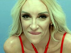 i'm that sexy blonde spilling all at casting with my ass and toys out