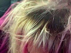 Pretty whore kneels in backseat sucking cock before cum in mouth load?