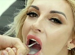 i'm that sexy blonde spilling all at casting with my ass and toys out