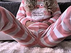 Petite Japanese teen fingers hairy pussy close up squirting massive orgasm