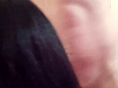 Mature girlfriend deepthroats cock swallows every cum drop from friend