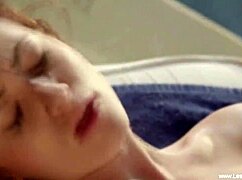 svetlana kisses lesbian friend pussy play dildo strapon glamour