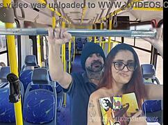 pretty redhead student groped under miniskirt by stranger on crowded bus