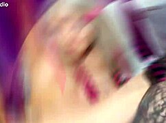 emo girl uses big toy on herself with double play and squirt