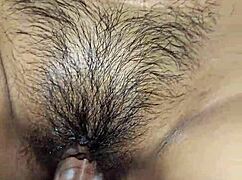 creamy latina bends over showing her juicy tight pussy lips