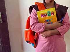 young college teen rides teacher cock while dirty talking in hindi?