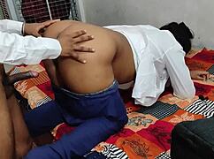 Desi Indian Milf Bhabhi Fucks Dewarji Hard with Hindi Audio