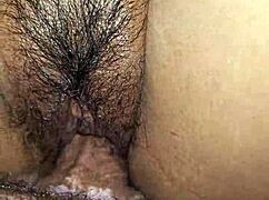 creamy latina bends over showing her juicy tight pussy lips