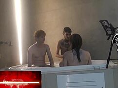 at the motel hidro nerd gets dominated in threesome by goddesses with monster cocks pt3