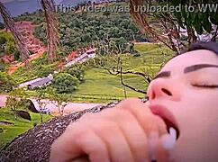 my slutty stepsister's deepthroat asmr makes me cum in her mouth