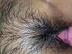 creamy latina bends over showing her juicy tight pussy lips