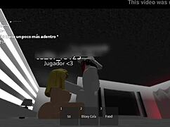 playing solo with this hot big ass big tits babe in roblox
