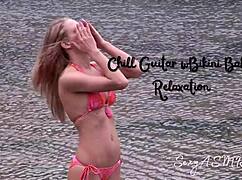 relaxing bikini babes lounge country style