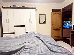 i putt on the nurses dress for mi abuelo an he fucks mi petite latina pussy rough