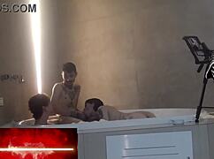 at the motel hidro nerd gets dominated in threesome by goddesses with monster cocks pt3