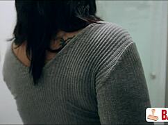 roommate latina college babe toys submissive pussy in dorm party 😈🍑