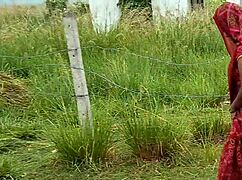 Newlywed Indian couple creampies outdoor on honeymoon