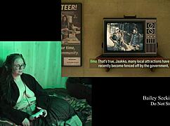 naked alan wake 2 playthrough got me so horny with my big tits out