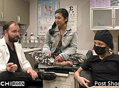 I BECOME doctor-tampa to give curly-haired latina FRESHMAN jasmine rose her mandatory hitachi ORGASM in hospital