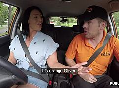 i ride my public driving instructor hard swallowing his cumshot