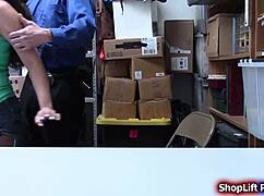 i'm the busty teen fucked hard by two store officers their big cocks deepthroating my big tits