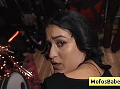 Brunette Slutty Teen Nia Bleu Takes Brett Maker's Monster Cock Between Natural Big Tits and Fucks Hard