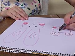 petite japanese teen seduces classmate into first dripping creampie fuck