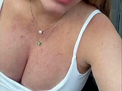 Busty Barbara's pregnant belly shows off giant cleavage