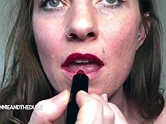 wanna sniff my super hairy armpits then watch red lipstick on my tits?