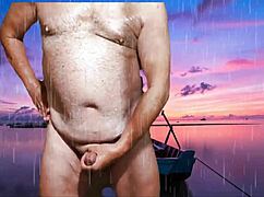 getting steamy outdoors stripping teasing shaved pussy and big tits 😘🔥