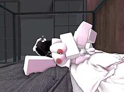 European Dude Pounds Italian Girlfriend's Pussy Hard In Roblox Game