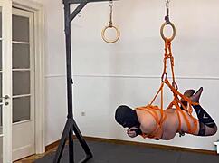 Bound Shibari Slave Endures Ruthless Ass Fisting and Mouth Domination