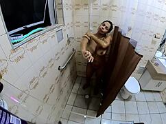 bbw milf sneaks hardcore sex in company bathroom risks nine month reveal