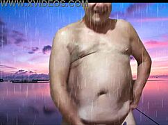 getting steamy outdoors stripping teasing shaved pussy and big tits 😘🔥