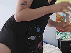 Gorgeous Trans GF Dildos Fat Ass to Mouth Cum Explosion