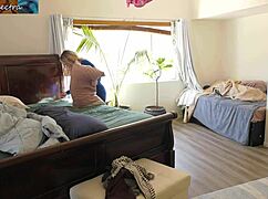 stepmom and stepson getting naughty on the bed 😏🍑🔥