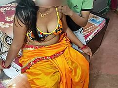 your indian bengali stepmom bends over kitchen counter for son's big cock doggystyle pounding roleplay