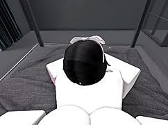 European Dude Pounds Italian Girlfriend's Pussy Hard In Roblox Game